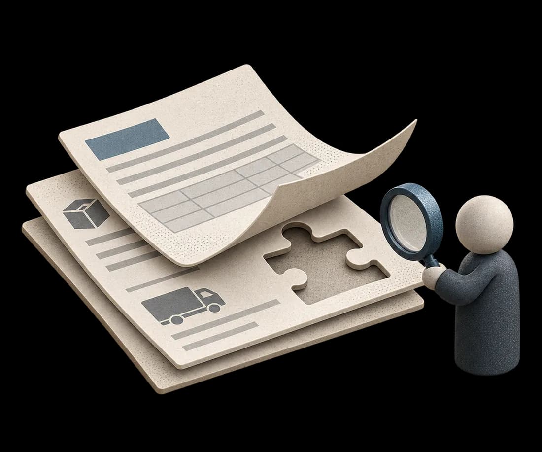 Import dossier with a document requiring review
